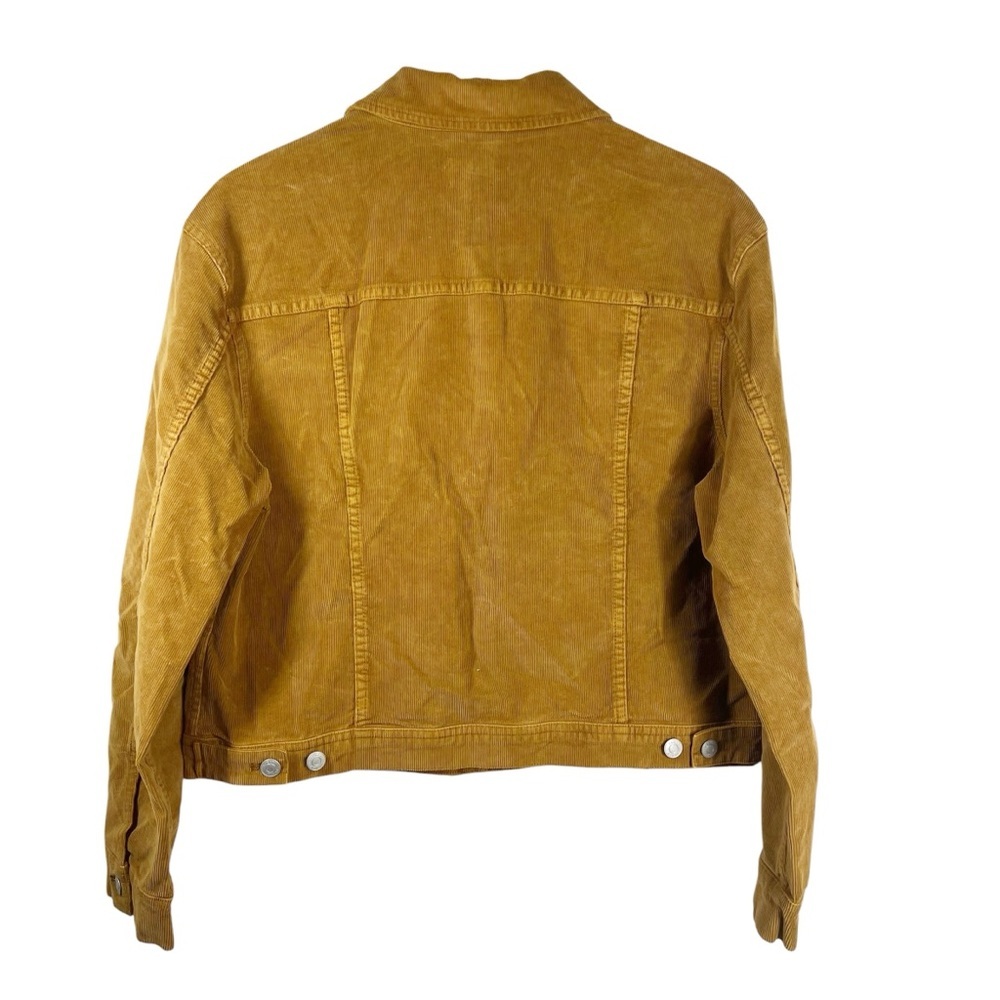 J.CREW Mustard Tan Corduroy Trucker Style Jacket Women's Medium - Picture 6 of 11